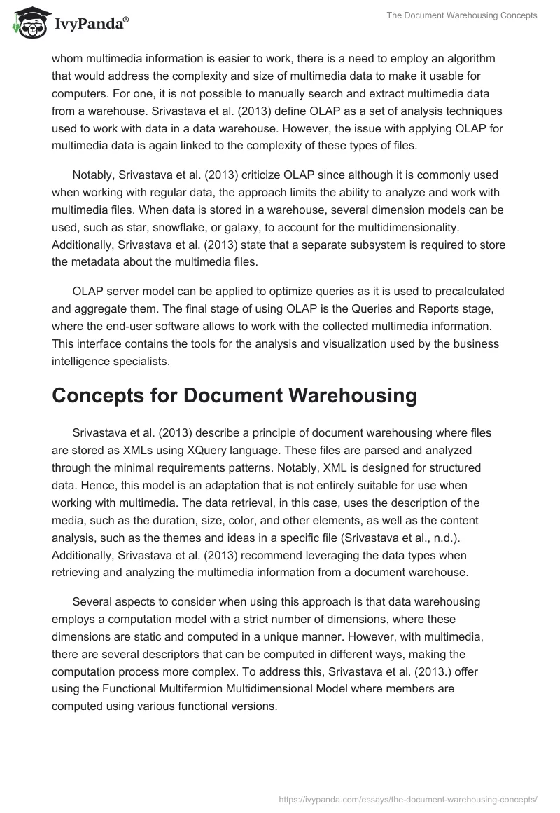 The Document Warehousing Concepts. Page 4