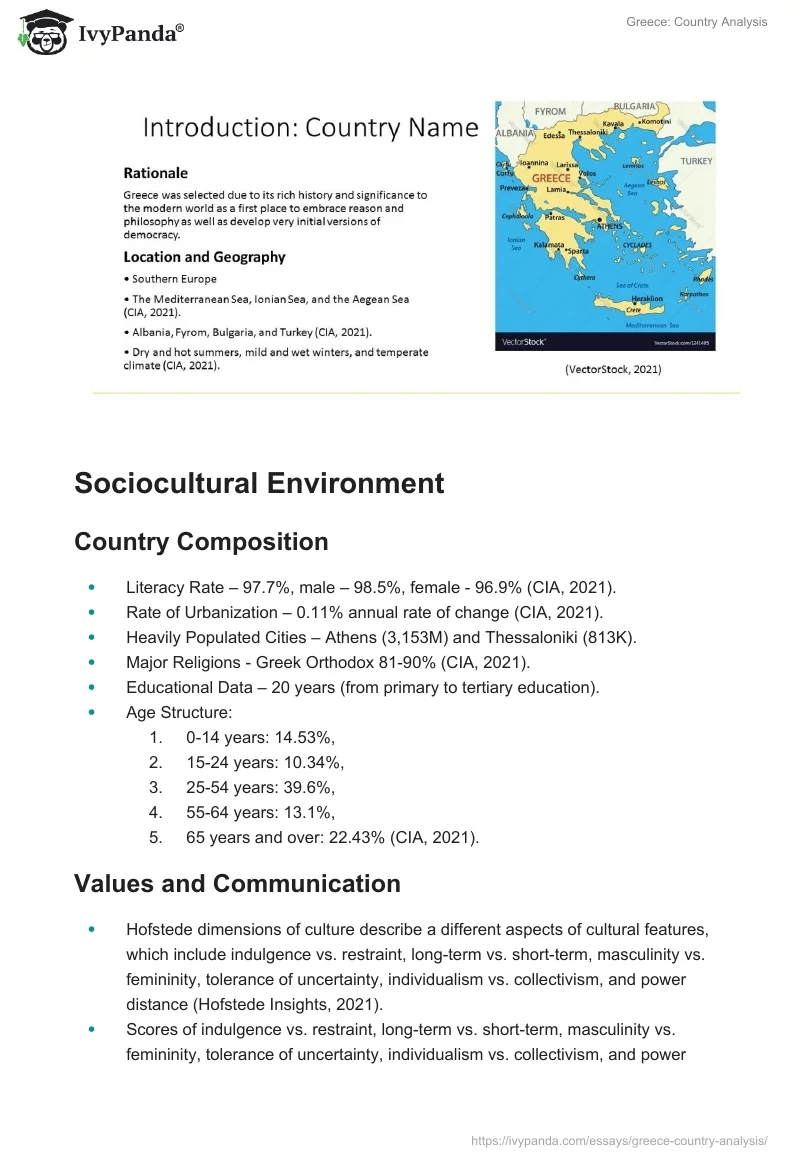 Greece: Country Analysis. Page 2