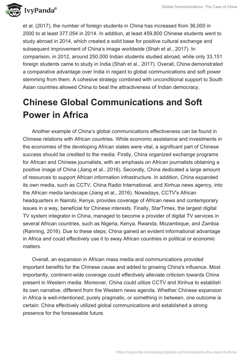 Global Communications: The Case of China. Page 3