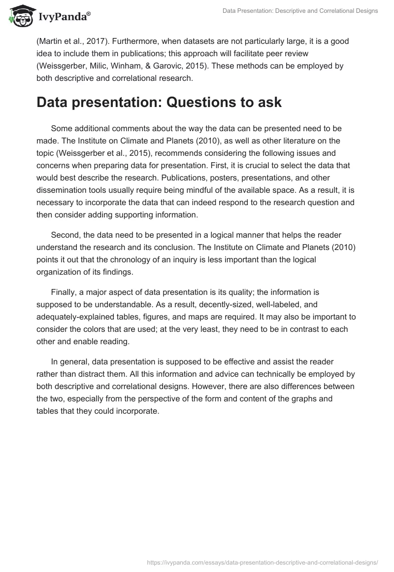 Data Presentation: Descriptive and Correlational Designs. Page 3