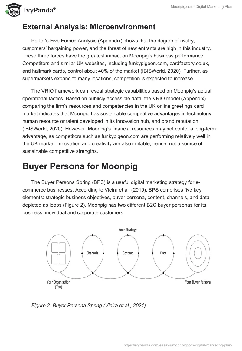 Moonpig.com: Digital Marketing Plan. Page 3