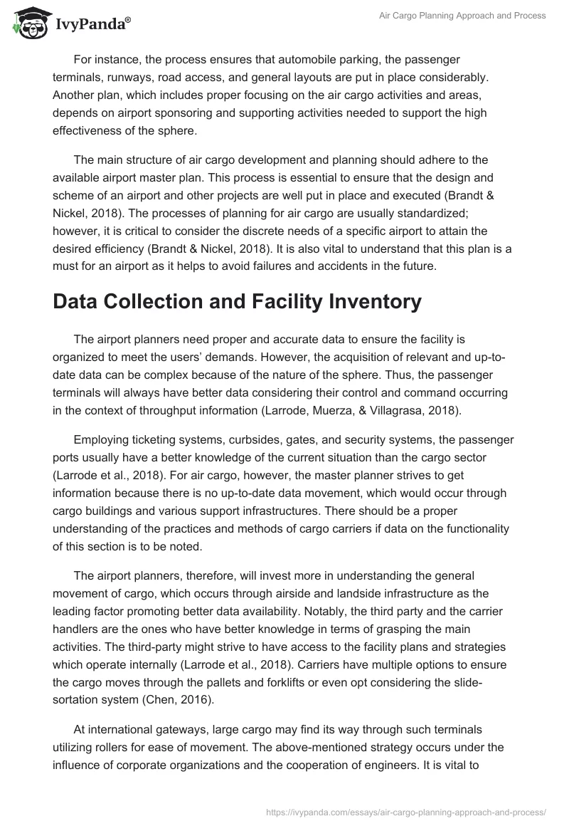 Air Cargo Planning Approach and Process. Page 2