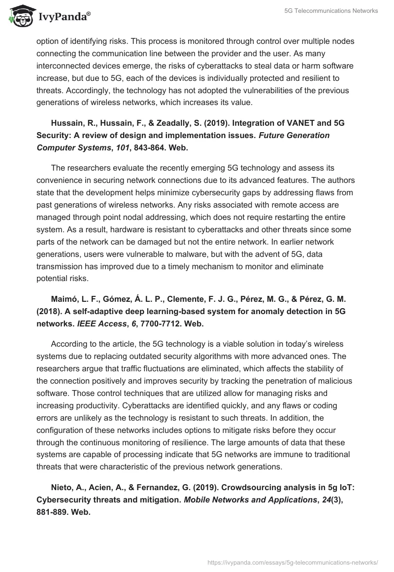 5G Telecommunications Networks. Page 4