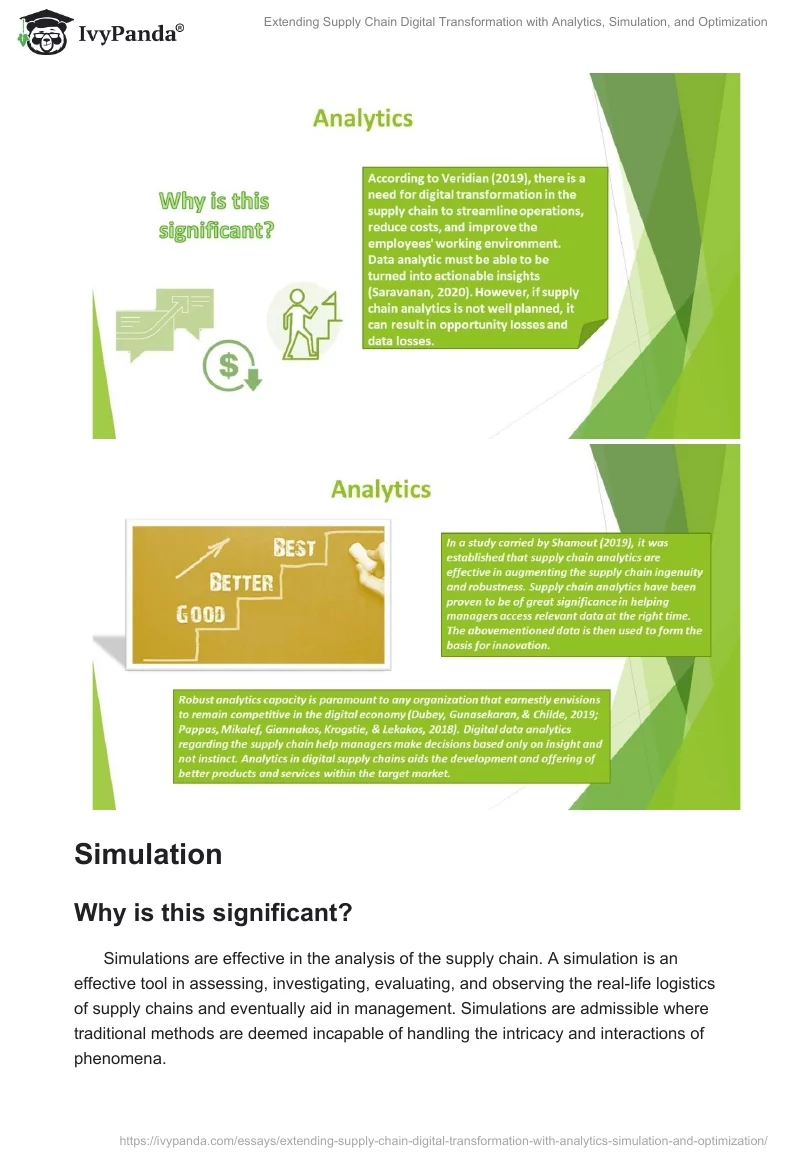 Extending Supply Chain Digital Transformation with Analytics, Simulation, and Optimization. Page 3