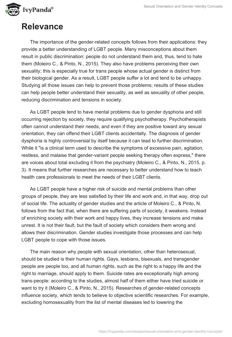 Sexual Orientation and Gender Identity Concepts. Page 2