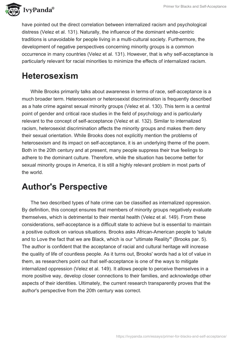 Primer for Blacks and Self-Acceptance. Page 2