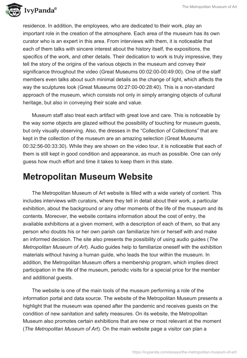 The Metropolitan Museum of Art. Page 2
