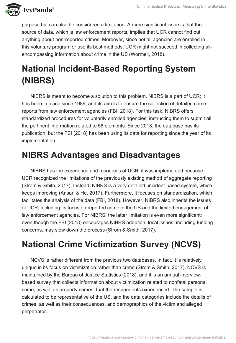 Criminal Justice & Security: Measuring Crime Statistics. Page 2