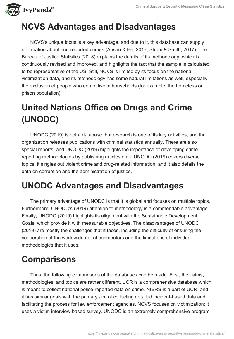 Criminal Justice & Security: Measuring Crime Statistics. Page 3