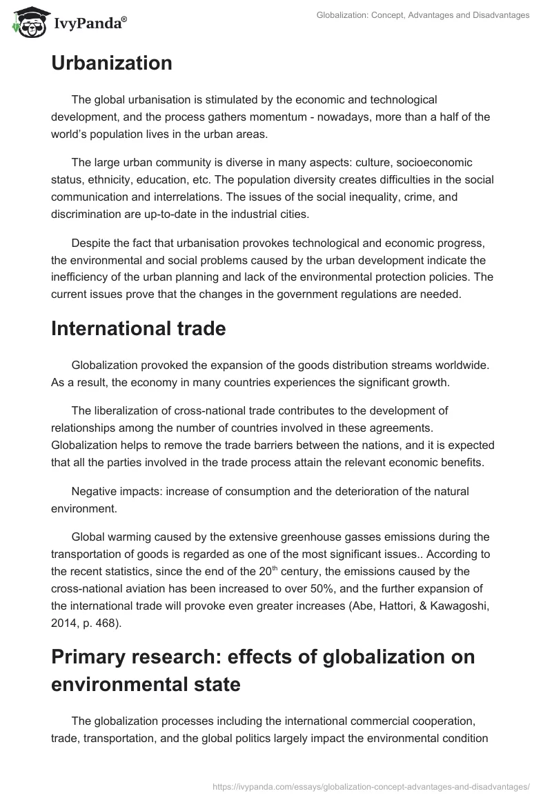 Globalization: Concept, Advantages and Disadvantages. Page 4