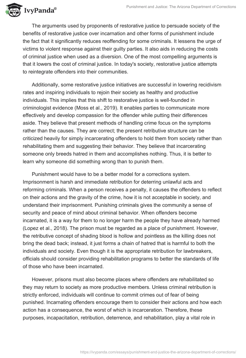 Punishment and Justice: The Arizona Department of Corrections. Page 2