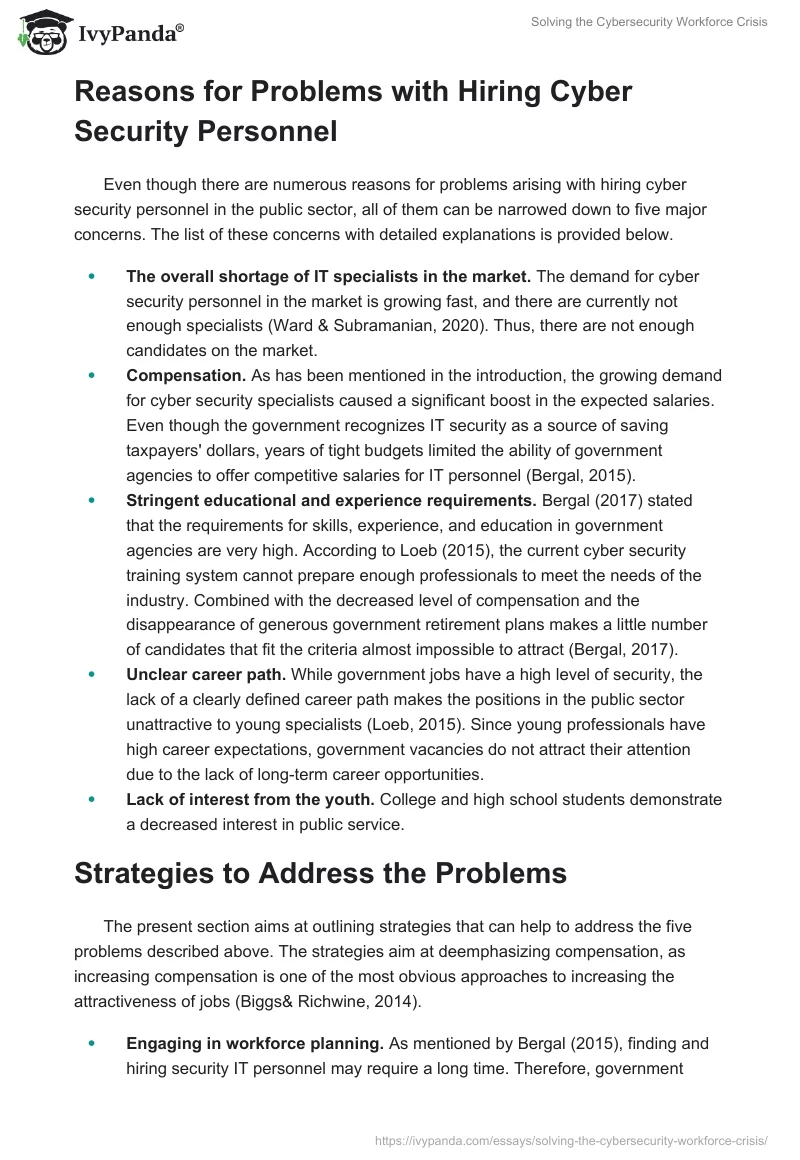 Solving the Cybersecurity Workforce Crisis. Page 2