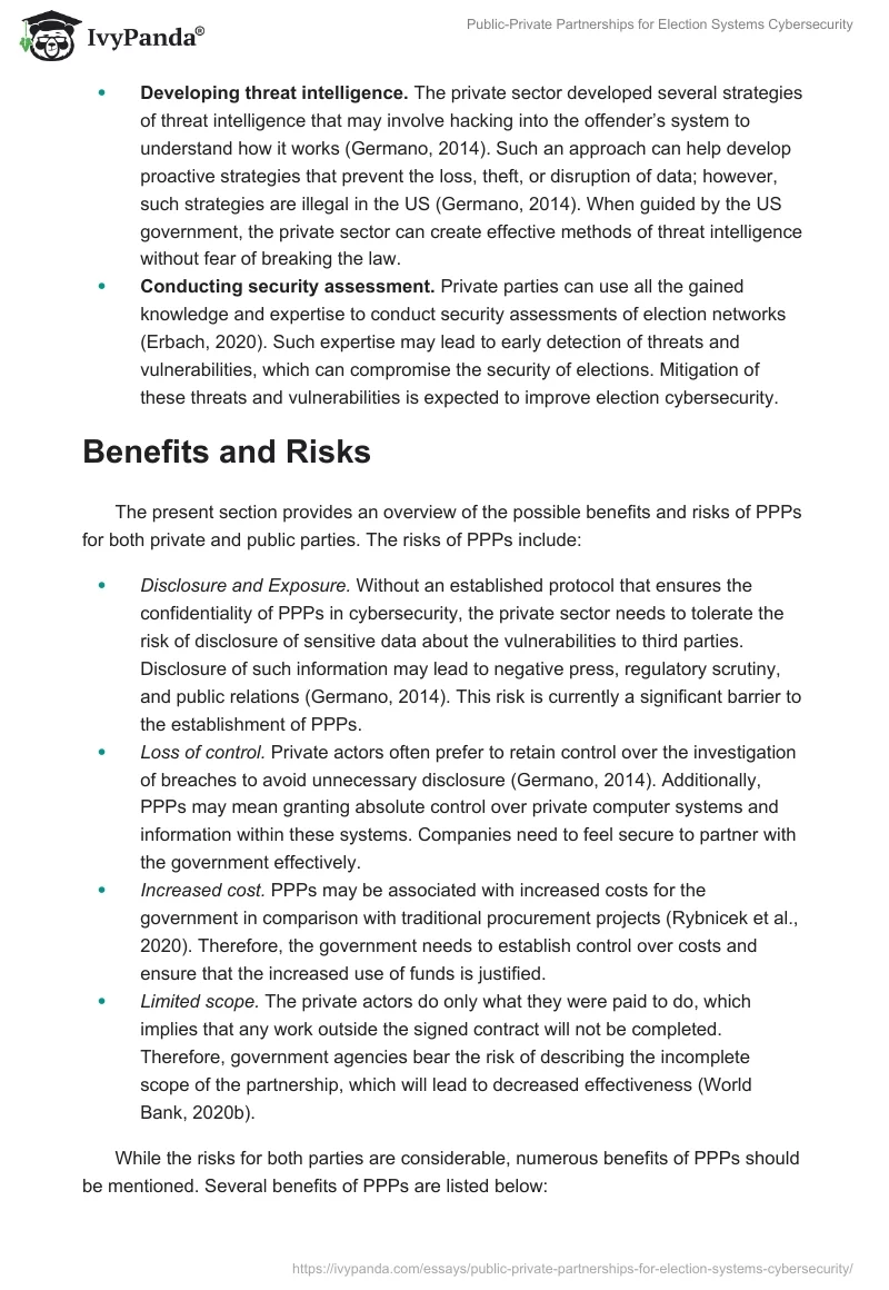 Public-Private Partnerships for Election Systems Cybersecurity. Page 3