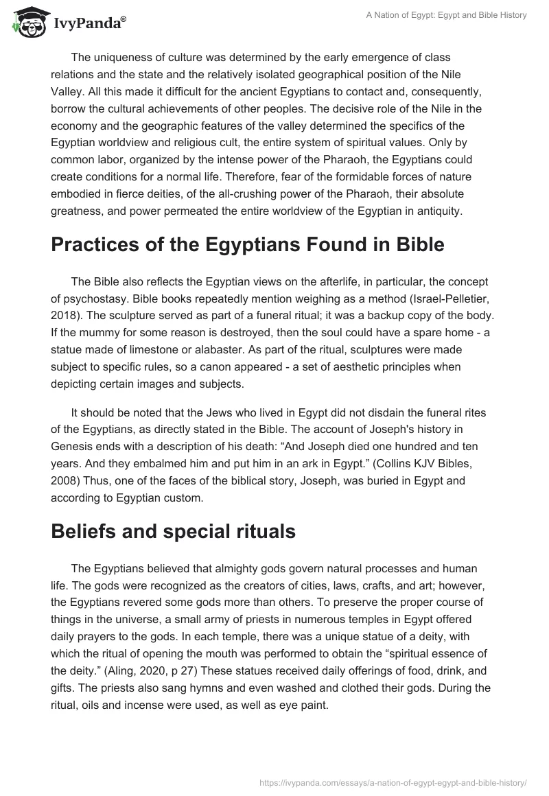 A Nation of Egypt: Egypt and Bible History. Page 2