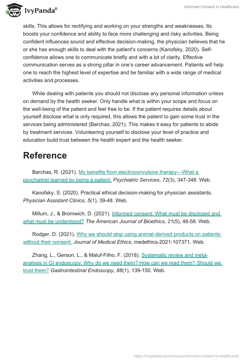 Informed Consent in Healthcare. Page 2