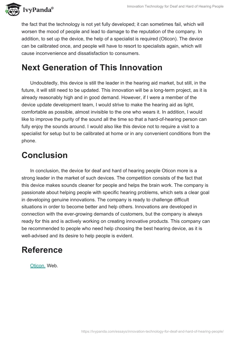 Innovation Technology for Deaf and Hard of Hearing People. Page 4