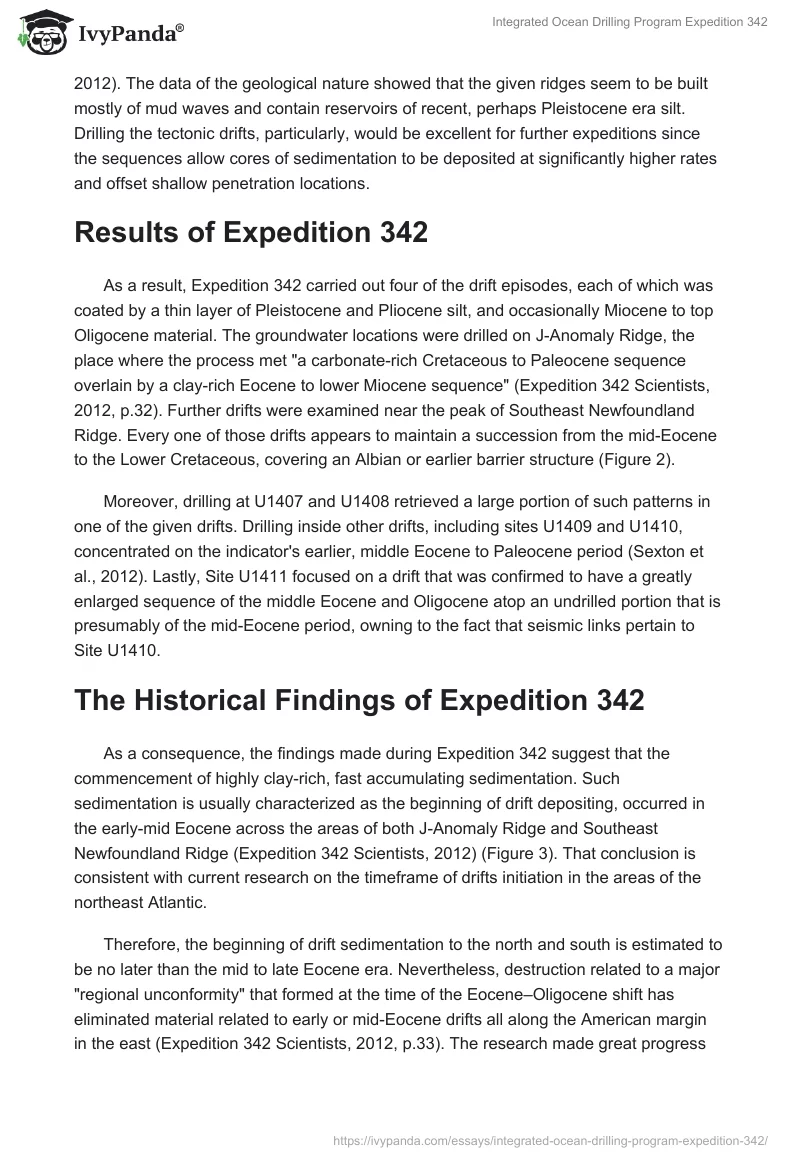 Integrated Ocean Drilling Program Expedition 342. Page 3