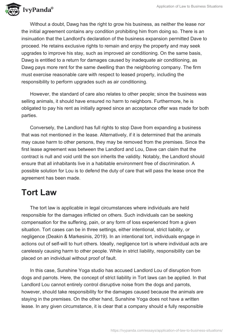 Application of Law to Business Situations. Page 2