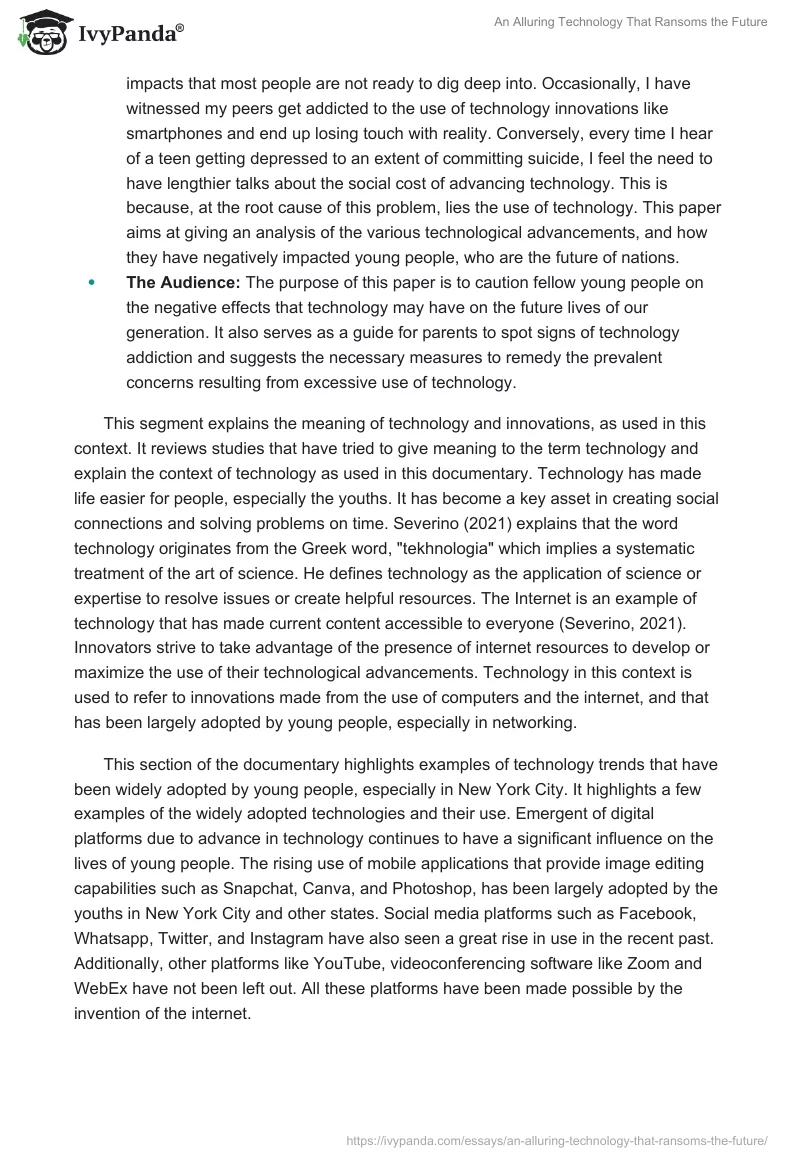 An Alluring Technology That Ransoms the Future. Page 2