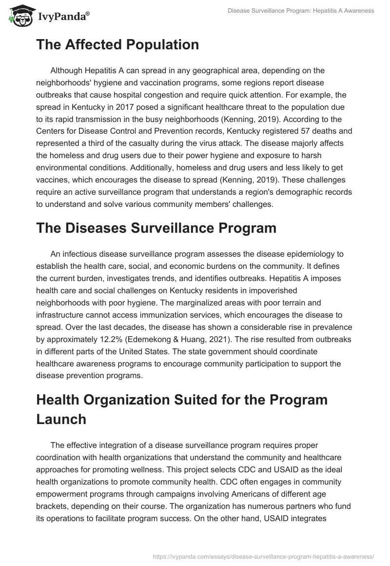 Disease Surveillance Program: Hepatitis A Awareness. Page 2