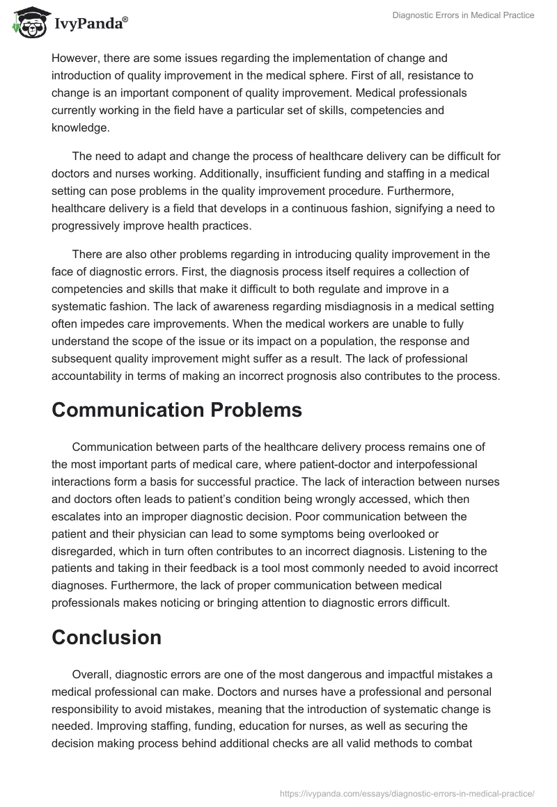 Diagnostic Errors in Medical Practice. Page 3