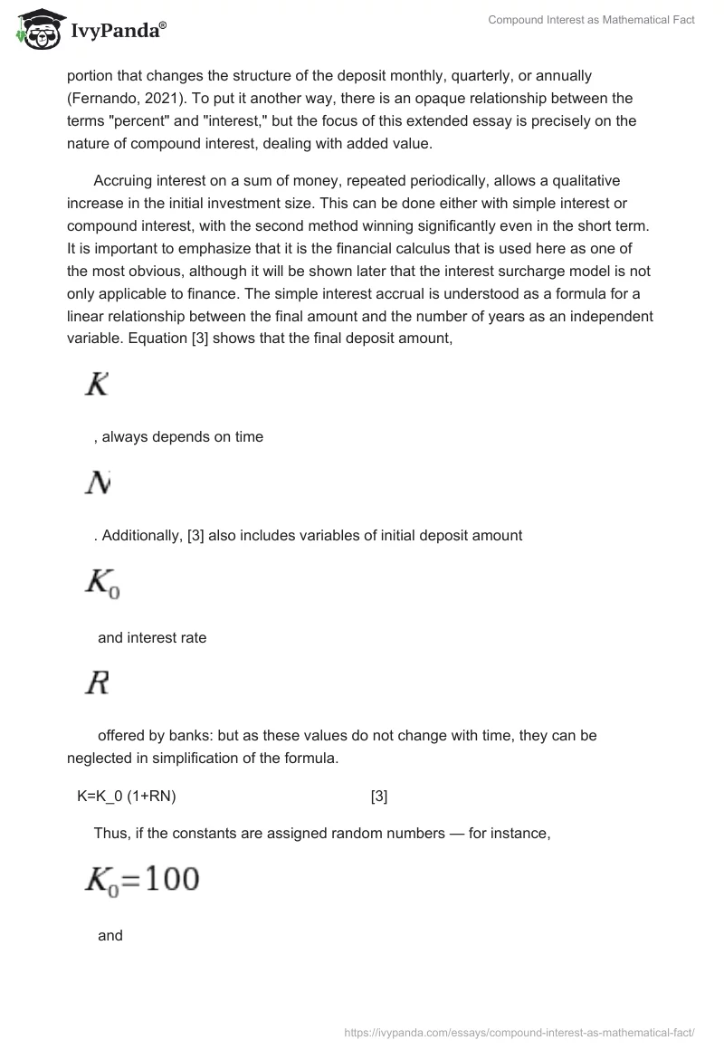 Compound Interest as Mathematical Fact. Page 3