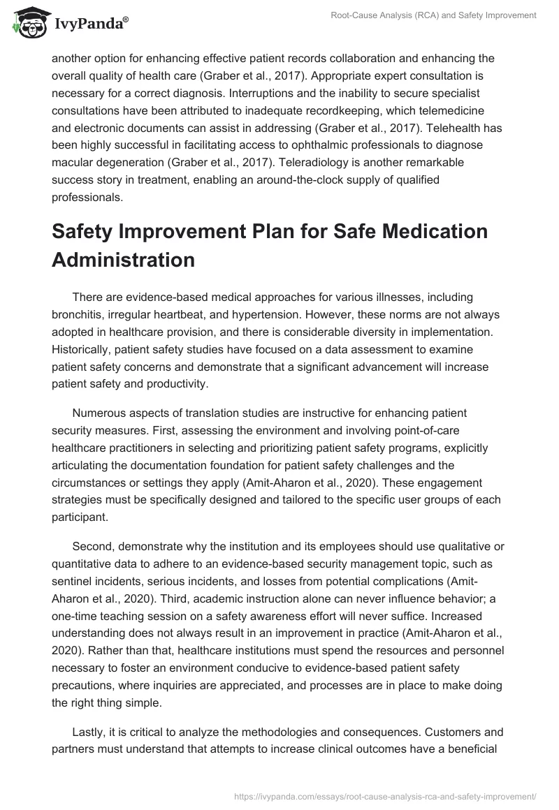 Root-Cause Analysis (RCA) and Safety Improvement. Page 3