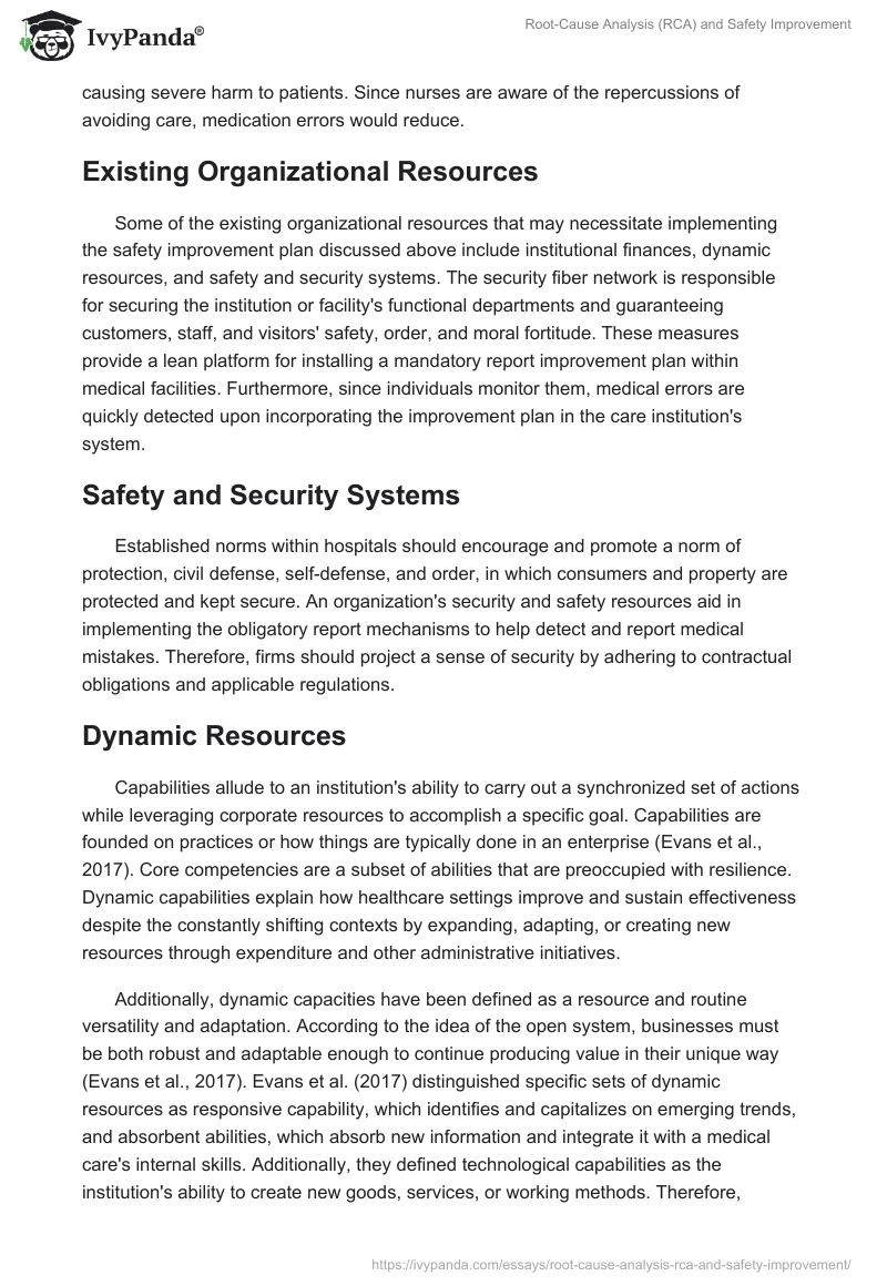 Root-Cause Analysis (RCA) and Safety Improvement. Page 5
