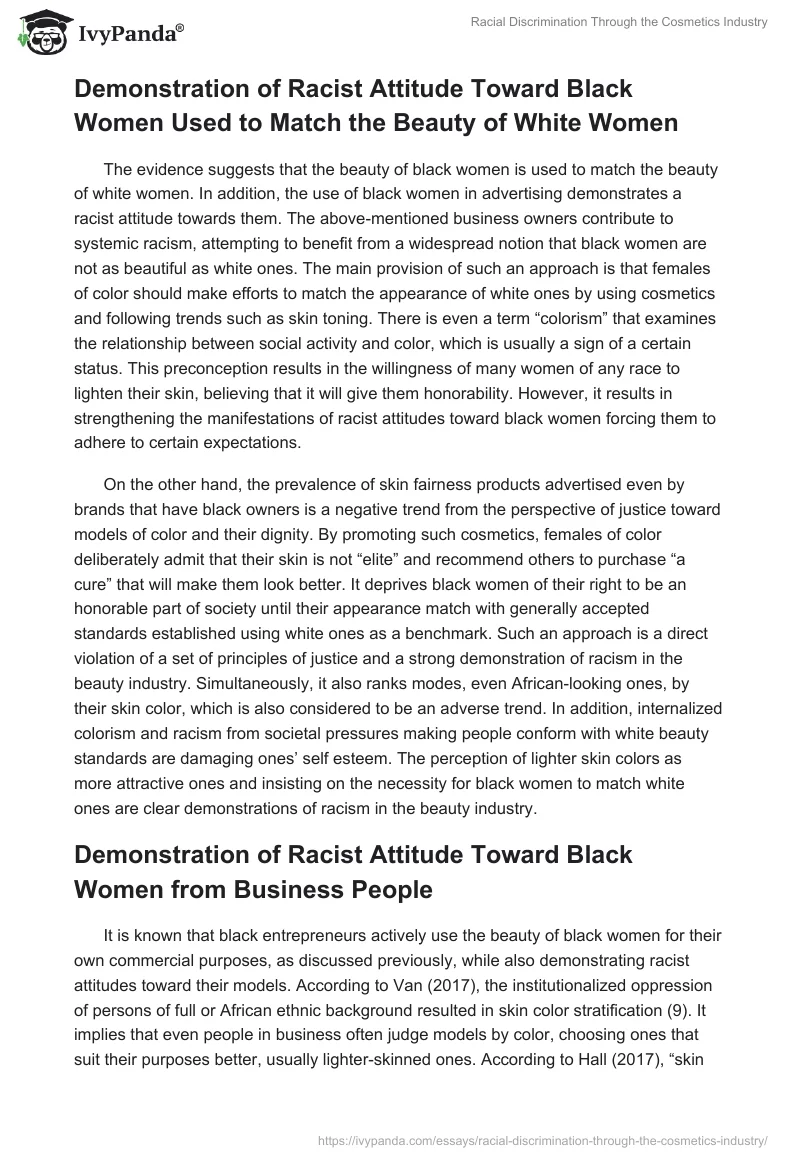 Racial Discrimination Through the Cosmetics Industry. Page 4
