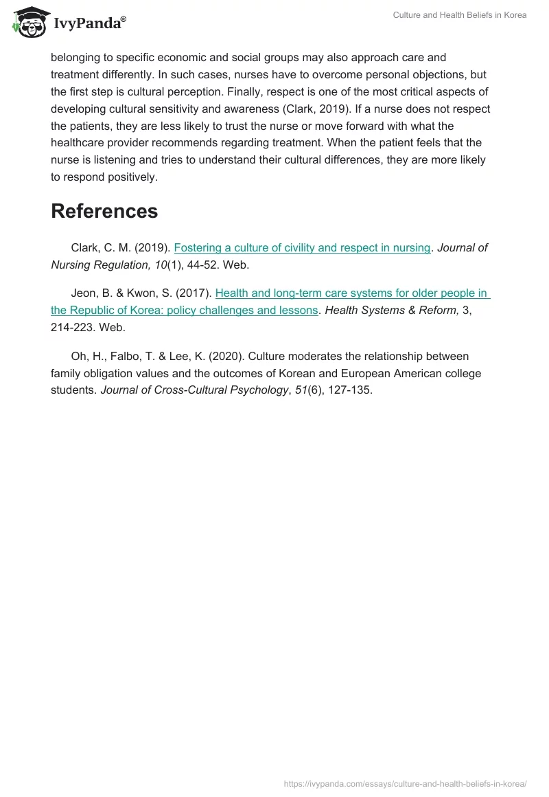 Culture and Health Beliefs in Korea. Page 3