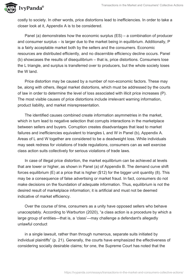 Transactions in the Market and Consumers' Collective Actions. Page 2