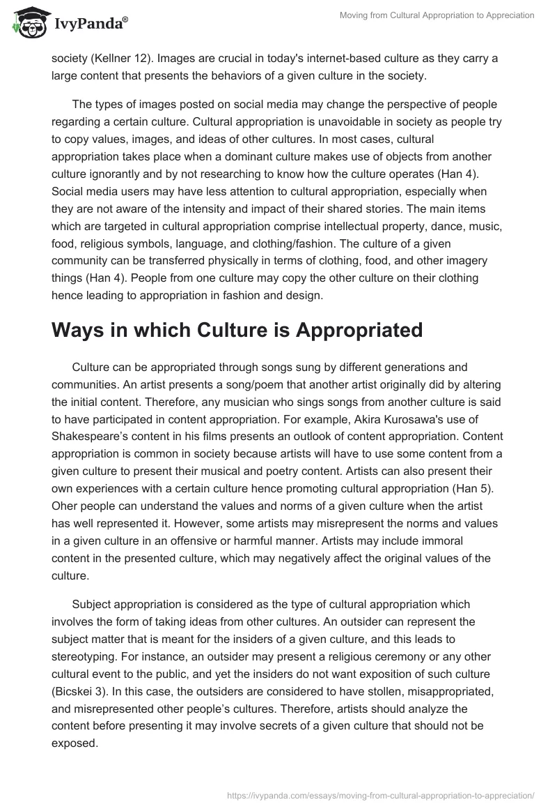 Moving from Cultural Appropriation to Appreciation. Page 2