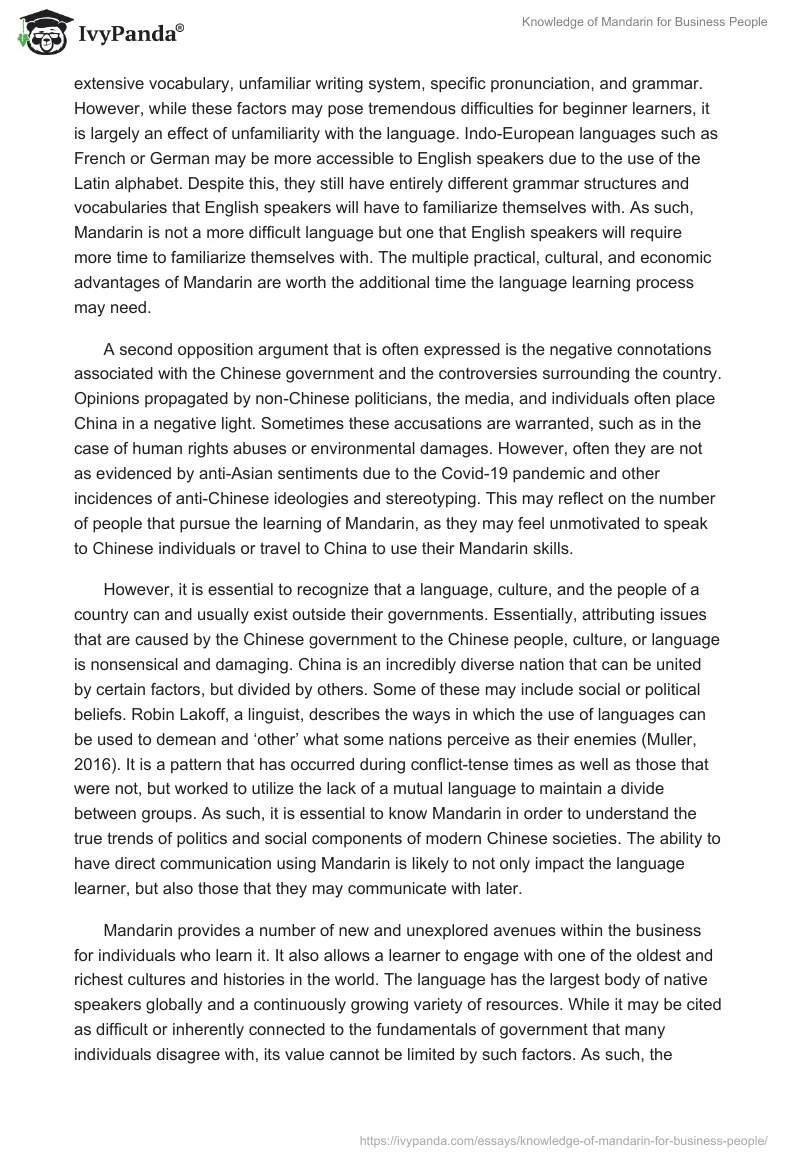 Knowledge of Mandarin for Business People. Page 3