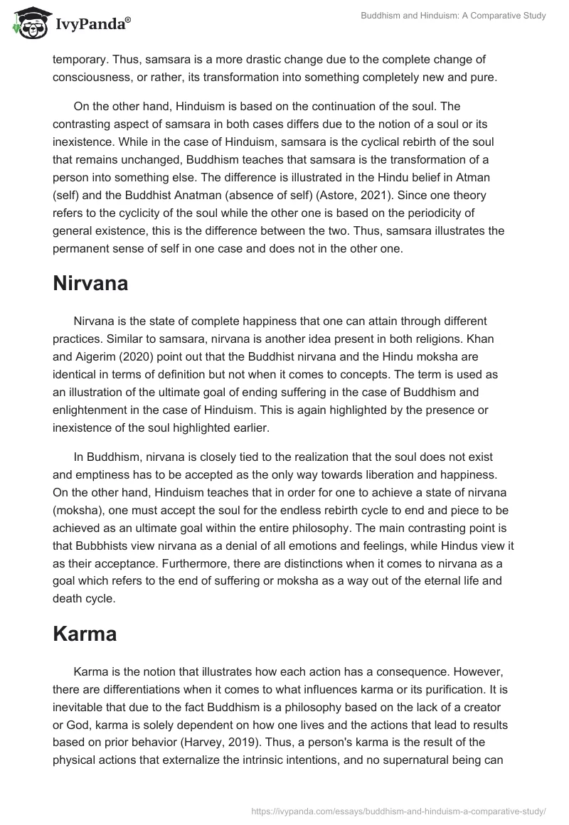Buddhism and Hinduism: A Comparative Study. Page 2