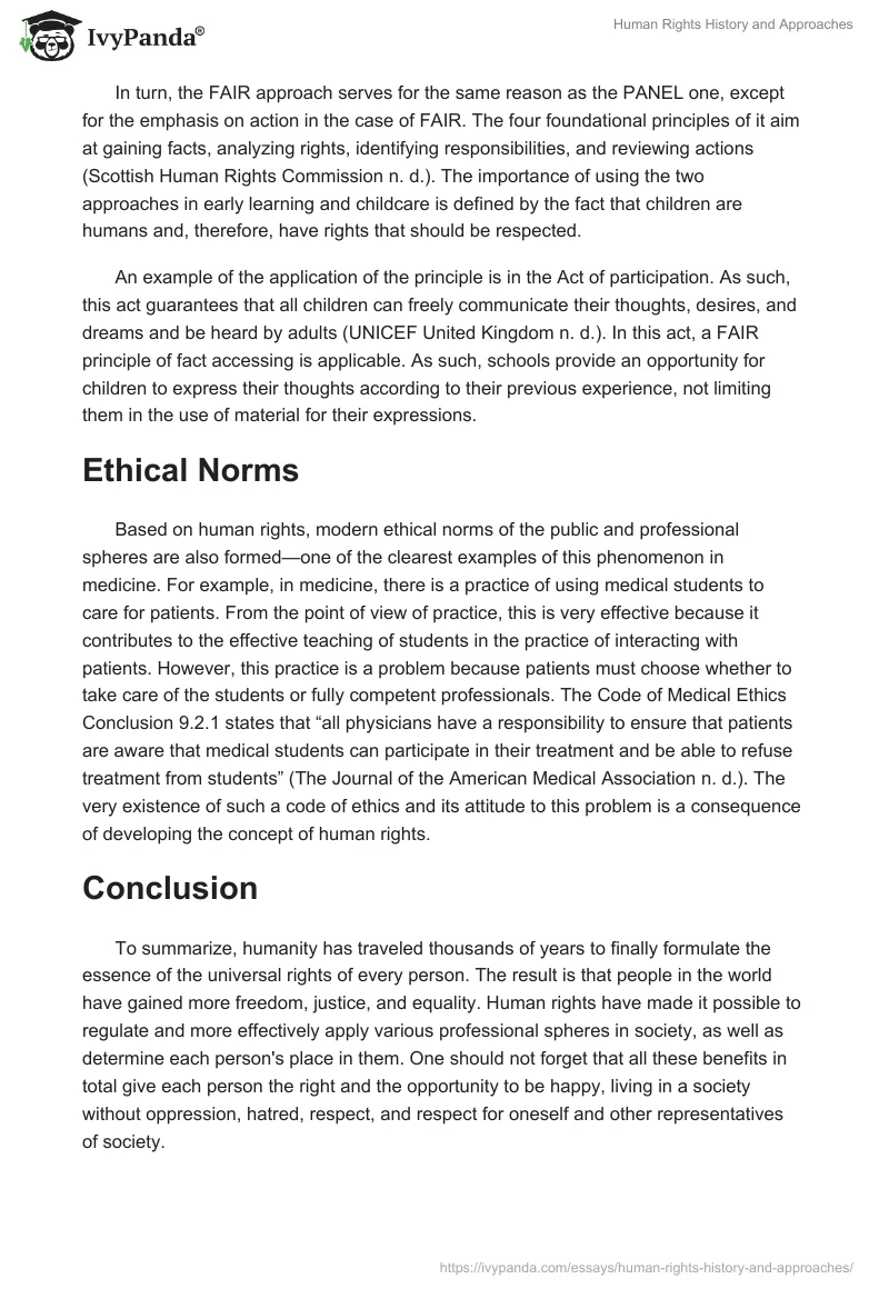 Human Rights History and Approaches. Page 3