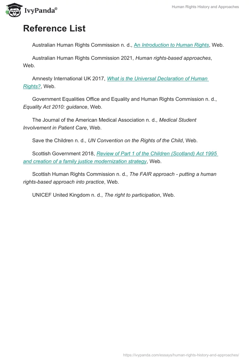Human Rights History and Approaches. Page 4