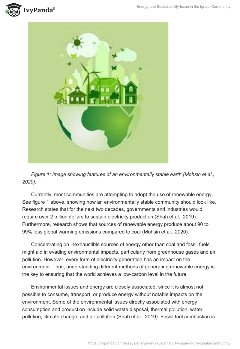 Energy and Sustainability Issue in the Ignabi Community. Page 2