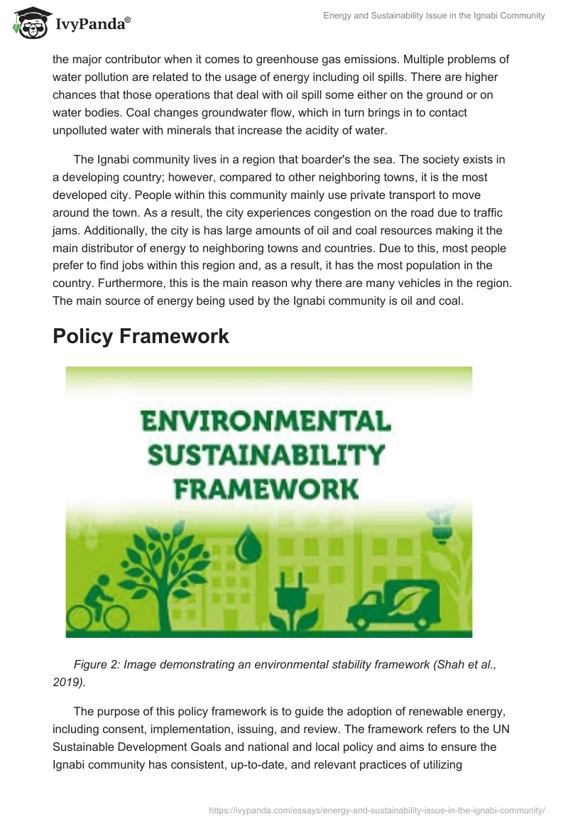 Energy and Sustainability Issue in the Ignabi Community. Page 3