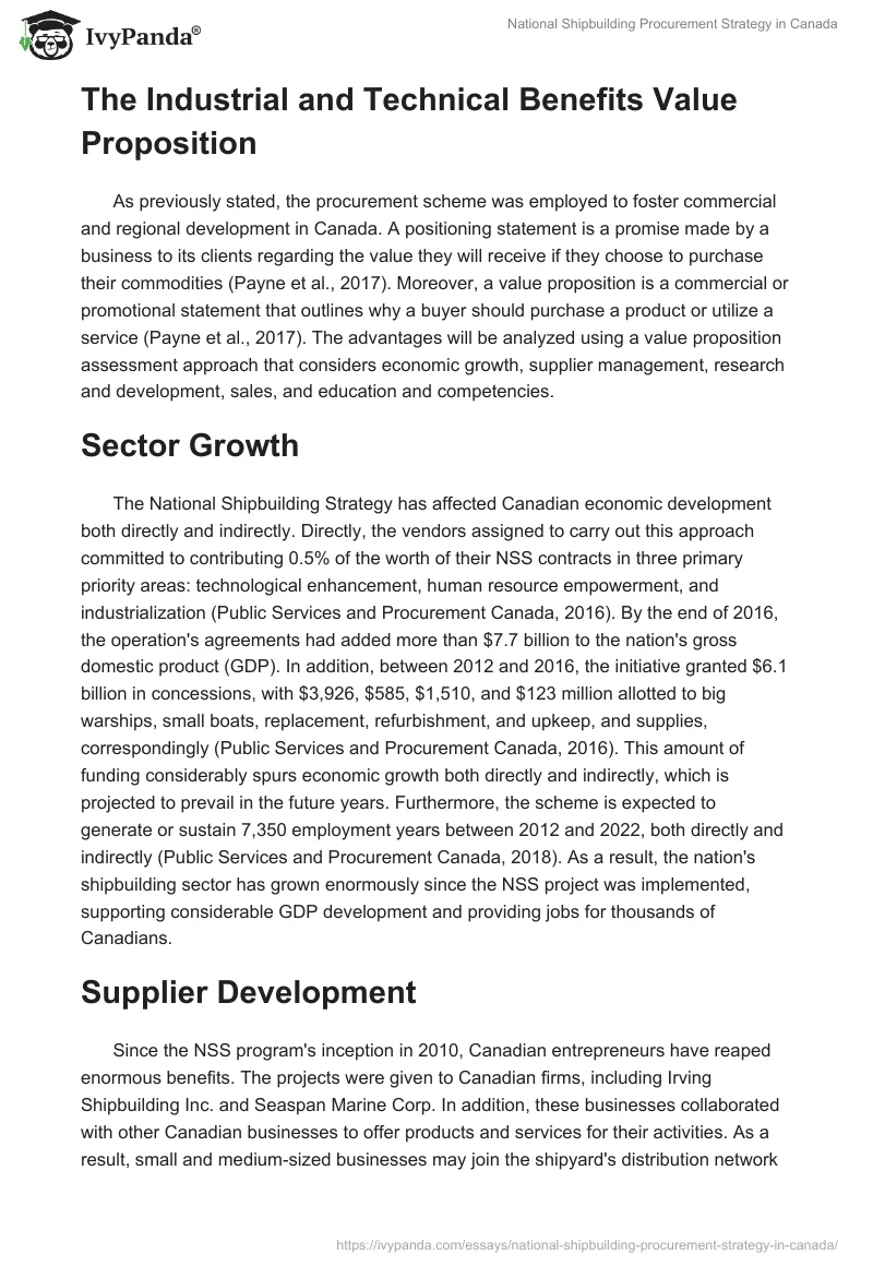 National Shipbuilding Procurement Strategy in Canada. Page 2