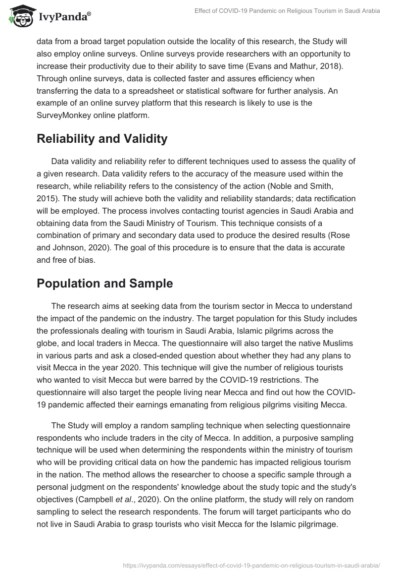 Effect of COVID-19 Pandemic on Religious Tourism in Saudi Arabia. Page 5