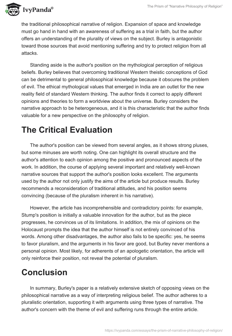 The Prism of “Narrative Philosophy of Religion”. Page 3