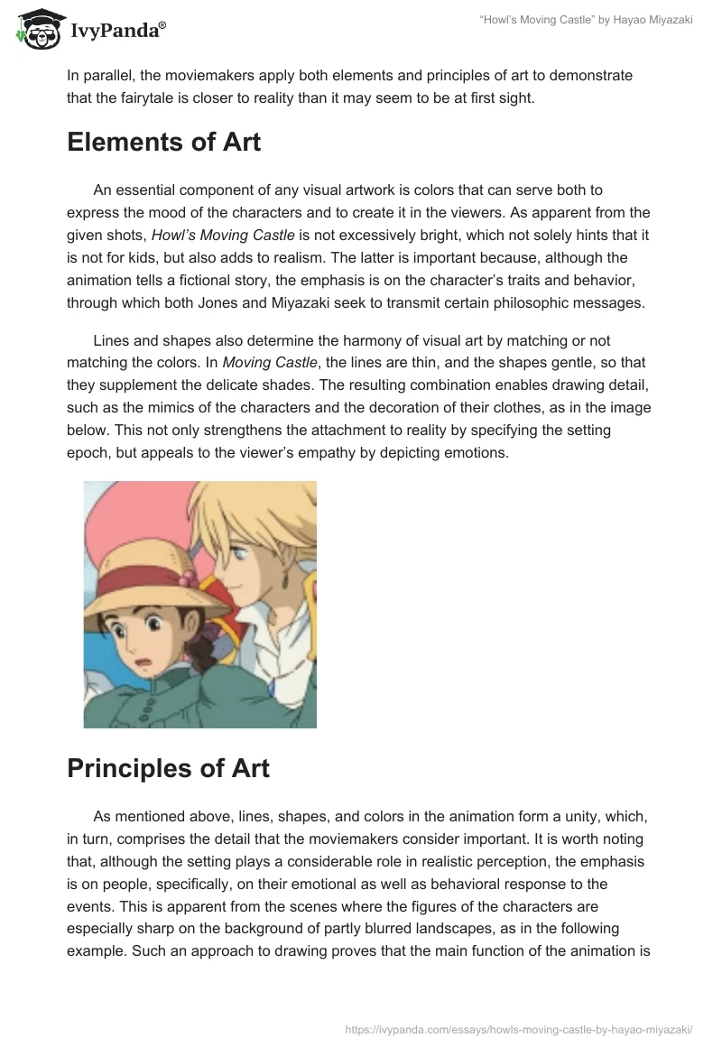 “Howl’s Moving Castle” by Hayao Miyazaki. Page 2