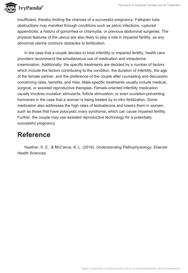 The Issue of Impaired Fertility and Its Treatment. Page 2