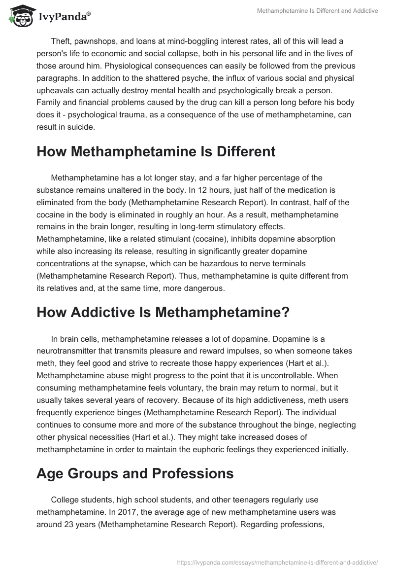 Methamphetamine Is Different and Addictive. Page 2