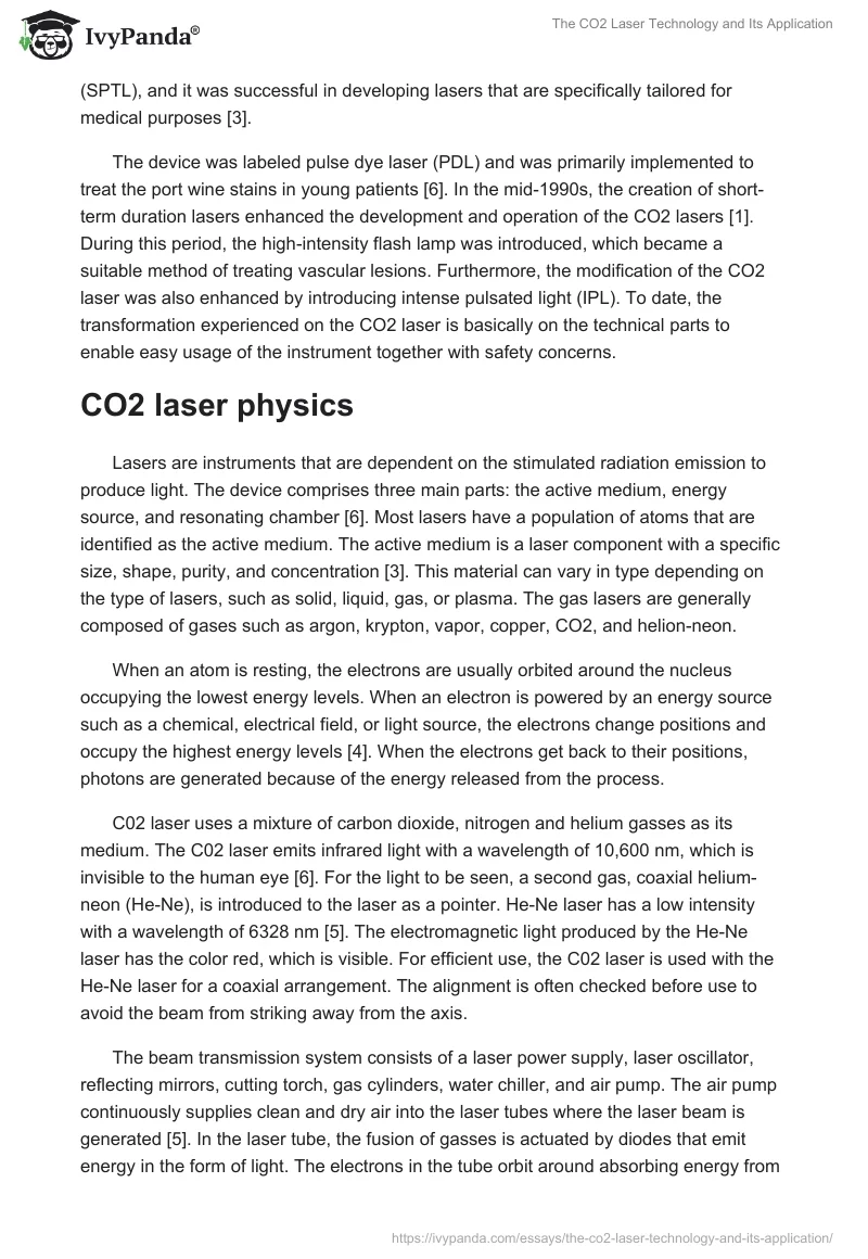 The CO2 Laser Technology and Its Application. Page 2
