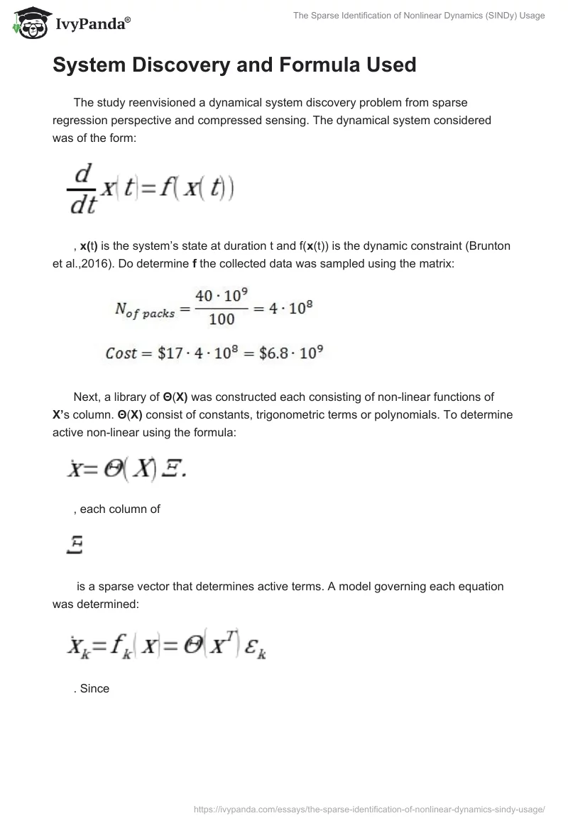 The Sparse Identification of Nonlinear Dynamics (SINDy) Usage. Page 2