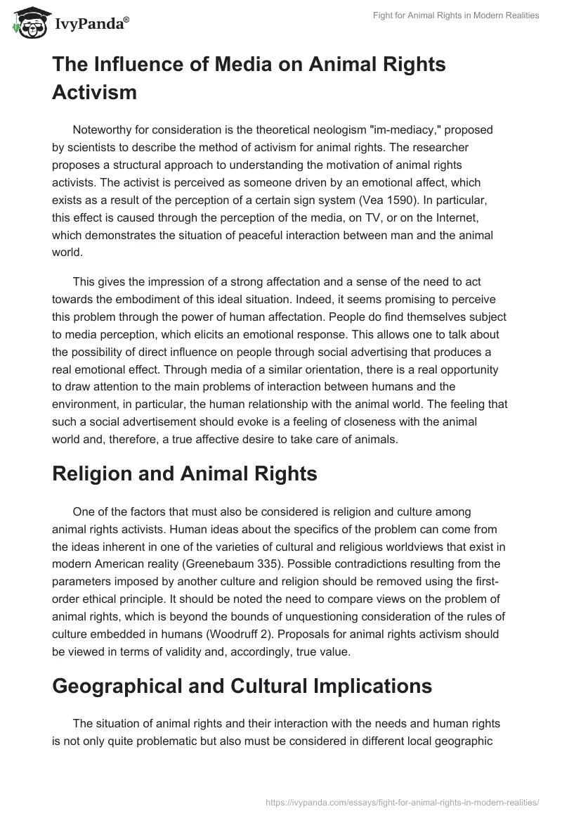 Fight for Animal Rights in Modern Realities. Page 3