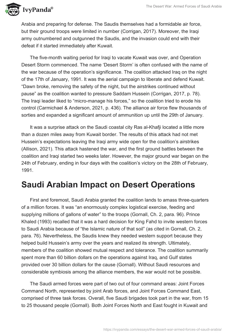 The Desert War: Armed Forces of Saudi Arabia. Page 2