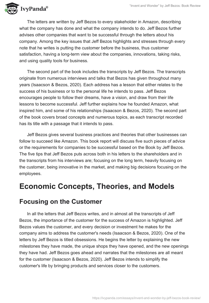 “Invent and Wonder” by Jeff Bezos: Book Review. Page 2