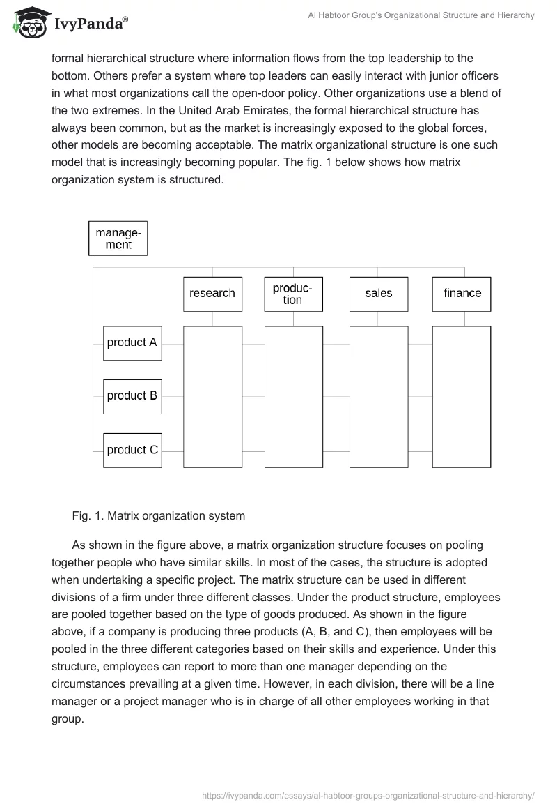 Al Habtoor Group's Organizational Structure and Hierarchy. Page 2